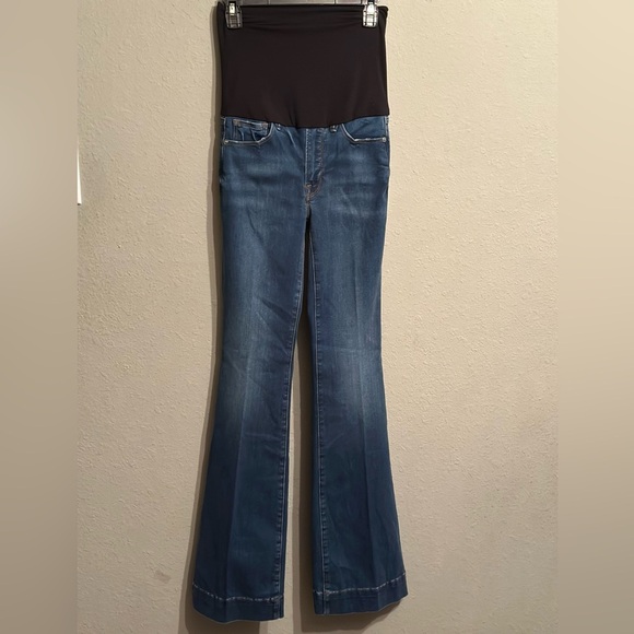 NWT Good American Maternity Good Flare Jeans - Picture 5 of 13